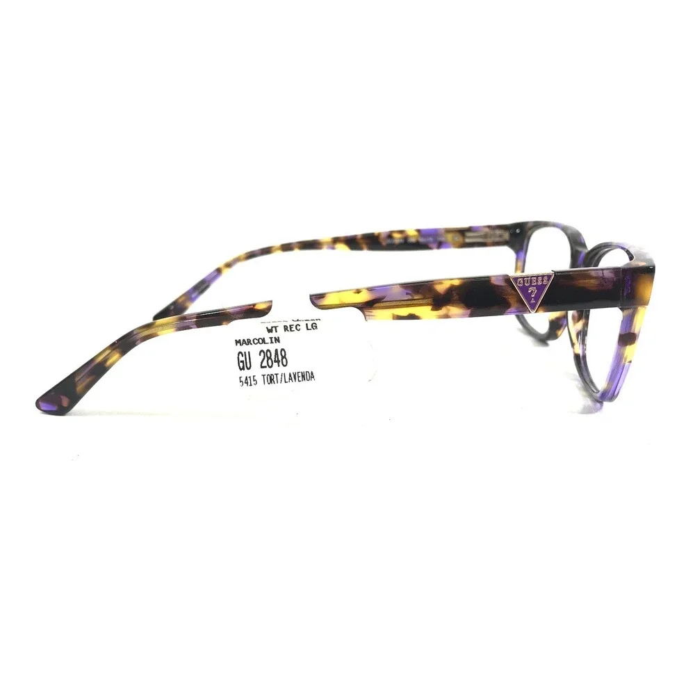 Guess Eyeglasses Frames GU2848 083 Purple Brown Yellow Tortoise 54-15-140